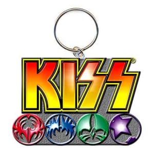 KISS - Standard Keychain: Logo & Icons in the group MERCHANDISE / Merch / Hårdrock at Bengans Skivbutik AB (115747)