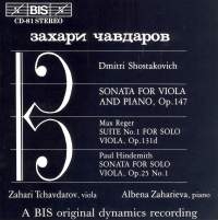 Shostakovich Dmitry - Son For Vla Piano/Reger in the group OUR PICKS / Christmas gift tip CD at Bengans Skivbutik AB (2009211)