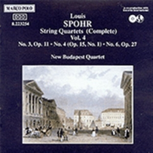 Spohr Louis - String Quartet Op11 Op15 1/Op2 in the group OUR PICKS / Christmas gift tip CD at Bengans Skivbutik AB (2009525)