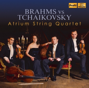 Atrium String Quartet - Brahms Vs. Tchaikovsky in the group Externt_Lager / at Bengans Skivbutik AB (2109783)