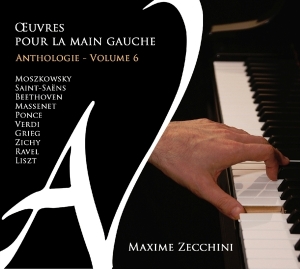Maxime Zecchini - Left-Hand Piano Works 6 in the group CD / Klassiskt at Bengans Skivbutik AB (2370328)