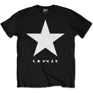 David Bowie - Blackstar Album White Star Uni Bl in the group MERCHANDISE / T-shirt / Pop-Rock at Bengans Skivbutik AB (2626153r)