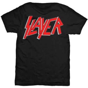 Slayer - Classic Logo Mens Black T Shirt in the group MERCHANDISE / T-shirt / Hårdrock at Bengans Skivbutik AB (2628858r)