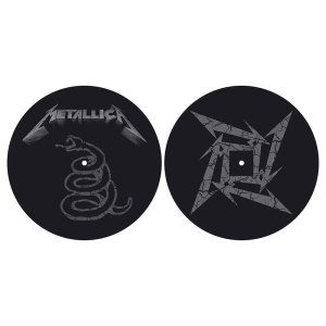Metallica - The Black Album Slipmat Pair in the group MERCHANDISE / Merch / Hårdrock at Bengans Skivbutik AB (2645221)
