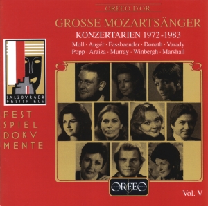 Mozart W A - Grosse Mozartsänger, Vol. 5 in the group Externt_Lager /  at Bengans Skivbutik AB (3489936)