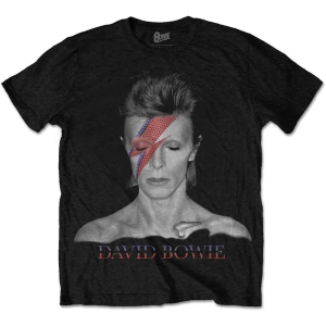 David Bowie - Aladdin Sane Uni Bl in the group MERCHANDISE / T-shirt / Pop-Rock at Bengans Skivbutik AB (3795865r)