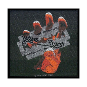 Judas Priest - British Steel Standard Patch in the group MERCHANDISE / Patch / Heavy Metal at Bengans Skivbutik AB (3882165)