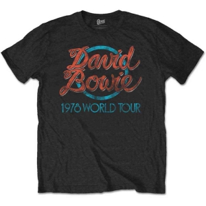 David Bowie - 1978 World Tour Uni Bl in the group MERCHANDISE / T-shirt / Pop-Rock at Bengans Skivbutik AB (3907224r)