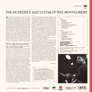 Wes Montgomery - The Incredible Jazz Guitar Of Wes Montgomery in the group VINYL / Jazz at Bengans Skivbutik AB (3924375)