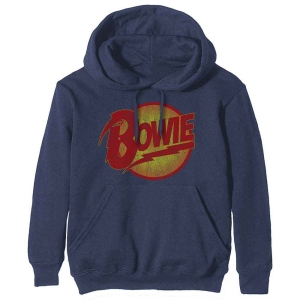 David Bowie - Unisex Pullover Hoodie: Vintage Diamond  in the group Minishops / David Bowie / David Bowie Merch at Bengans Skivbutik AB (3968041r)