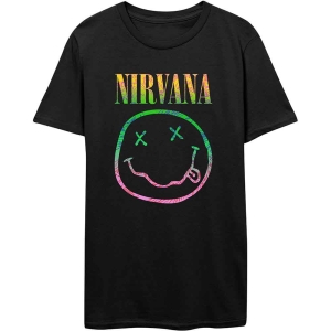 NIrvana - Nirvana Unisex Tee : Sorbet Ray Smiley in the group MERCHANDISE / T-shirt / Pop-Rock at Bengans Skivbutik AB (4042882r)