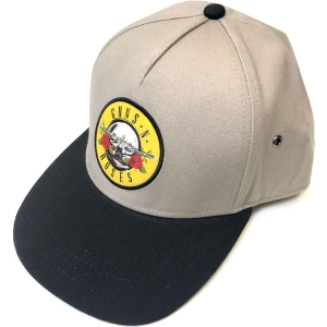 Guns N Roses - Circle Logo Sand/Bl Snapback C in the group MERCHANDISE / Cap / Heavy Metal at Bengans Skivbutik AB (4049405)