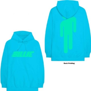 Billie Eilish - Unisex Pullover Hoodie: Logo & Blohsh (B in the group Minishops / Billie Eilish at Bengans Skivbutik AB (4085599)