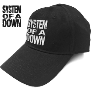 System Of A Down - Stacked Logo Bl Baseball C in the group MERCHANDISE / Cap / Heavy Metal at Bengans Skivbutik AB (4130236)