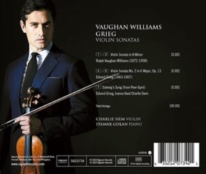 Grieg Edvard Vaughan Williams Ra - Vaughan Williams & Grieg: Violin So in the group Externt_Lager / at Bengans Skivbutik AB (4216754)