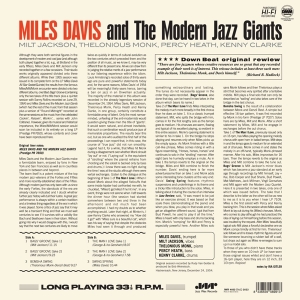 Miles Davis - And The Modern Jazz Giants in the group OUR PICKS /  Christmas gift tip Vinyl at Bengans Skivbutik AB (4219777)