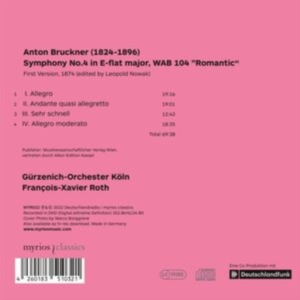 Gurzenich-Orchester Köln/Roth François-X - Bruckner Symphony No. 4 (First Version) in the group CD / Klassiskt at Bengans Skivbutik AB (4224882)