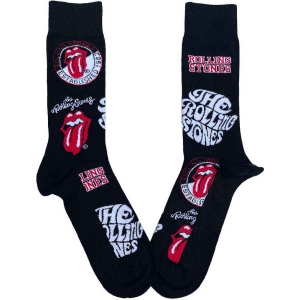 Rolling Stones - Logos Uni Bl Socks (Eu 40-45) in the group MERCHANDISE / Merch / Pop-Rock at Bengans Skivbutik AB (4225955)