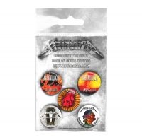 Metallica - Button Badge Set Albums 1996-2016 in the group MERCHANDISE / Merch / Hårdrock at Bengans Skivbutik AB (4231089)