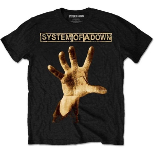 System Of A Down - Hand Uni Bl T-Shirt in the group MERCHANDISE / T-shirt / Heavy Metal at Bengans Skivbutik AB (4235507r)