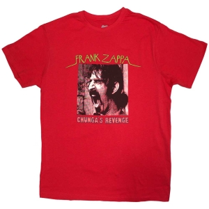 Frank Zappa - Chunga's Revenge Uni Red T-Shirt in the group MERCHANDISE / T-shirt / Nyheter / Pop-Rock at Bengans Skivbutik AB (4239021r)