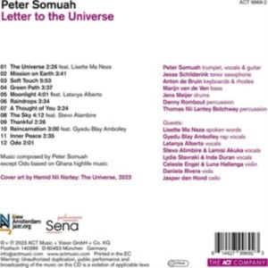 Somuah Peter - Letter To The Universe in the group CD / Jazz at Bengans Skivbutik AB (4240979)