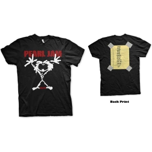 Pearl Jam - Unisex T-Shirt: Stickman (Back Print) in the group MERCHANDISE / T-shirt / Pop-Rock at Bengans Skivbutik AB (4243657r)