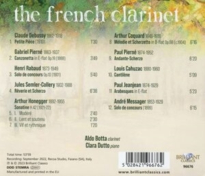 Aldo Botta - The French Clarinet - 19Th & 20Th C in the group Externt_Lager / at Bengans Skivbutik AB (4261290)