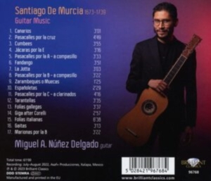 Miguel Alejandro Nunez Delgado - De Murcia: Guitar Music in the group Externt_Lager / at Bengans Skivbutik AB (4261292)