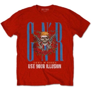 Guns N' Roses - Guns N' Roses Unisex T-Shirt: Bandana Skull in the group OTHER / MK Test 5 at Bengans Skivbutik AB (4262235r)