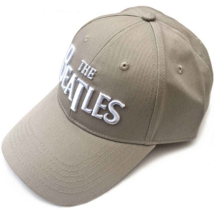 The Beatles - White Drop T Logo Sand Baseball C in the group MERCHANDISE / Cap / Pop-Rock at Bengans Skivbutik AB (4262780)