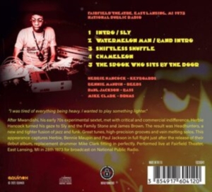 Hancock Herbie - Live 1973 in the group CD / Jazz at Bengans Skivbutik AB (4265773)