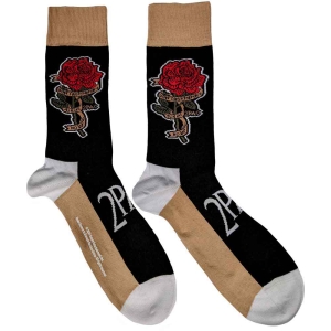 Tupac - Rose Uni Bl Socks (Eu 40-45) in the group MERCHANDISE / Merch / Hip Hop-Rap at Bengans Skivbutik AB (4267736)