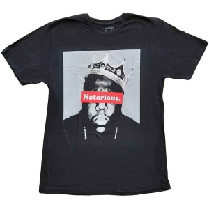 Biggie Smalls - Notorious Uni Bl    in the group MERCHANDISE / T-shirt / Hip Hop-Rap at Bengans Skivbutik AB (4267768r)