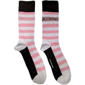 Blackpink - Stripes & Logo Uni Wht Socks (Eu 40-45) in the group MERCHANDISE / / at Bengans Skivbutik AB (4271738)