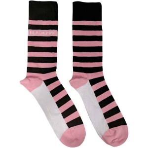 Blackpink - Stripes & Logo Uni Pink Socks (Eu 40-45) in the group MERCHANDISE / / at Bengans Skivbutik AB (4271739)