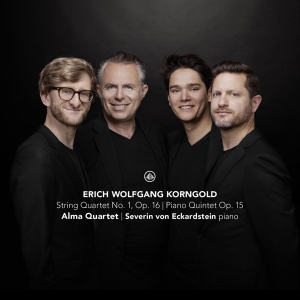 Alma Quartet & Severin Von Eckardstein - Erich Wolfgang Korngold: String Quartet No. 1, Op. 16 / Piano Quintet Op. 15 in the group OUR PICKS / Christmas gift tip CD at Bengans Skivbutik AB (4295678)