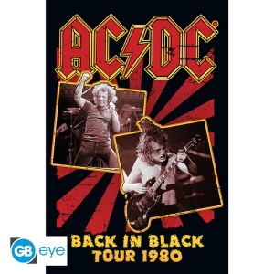 AC/DC - Back in Black 80  Poster 91,5x61 in the group MERCHANDISE / Merch / Hårdrock at Bengans Skivbutik AB (4301699)