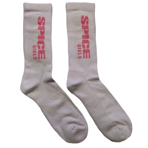 Spice Girls - Logo Uni Wht Socks (Eu 40-45) in the group MERCHANDISE / Merch / Pop-Rock at Bengans Skivbutik AB (4338303)