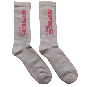 Spice Girls - Logo Uni Wht Socks (Eu 40-45) in the group MERCHANDISE / Strumpor / Pop-Rock at Bengans Skivbutik AB (4338303)