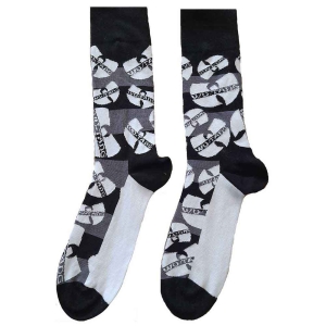 Wu-Tang Clan - Logos Monochrome Bl Socks (Eu 40-45) in the group MERCHANDISE / / at Bengans Skivbutik AB (4338967)