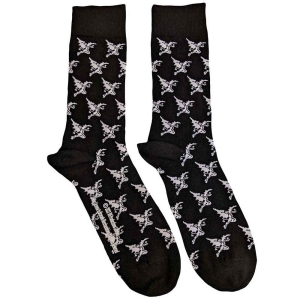 Black Sabbath - Demon Pattern Uni Bl Socks (Eu 40-45) in the group MERCHANDISE / Merch / Hårdrock at Bengans Skivbutik AB (4359306)