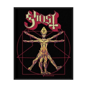 Ghost - The Vitruvian Ghost Standard Patch in the group MERCHANDISE / Merch / Hårdrock at Bengans Skivbutik AB (4379227)