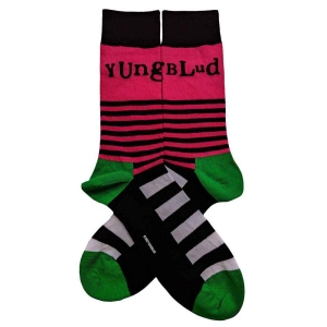 Yungblud - Logo & Stripes Uni Bl Socks (Eu 40-45) in the group MERCHANDISE / / at Bengans Skivbutik AB (4395729)
