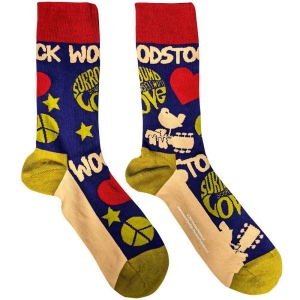 Woodstock - Surround Yourself Navy Socks (Eu 40-45) in the group MERCHANDISE / Merch / Pop-Rock at Bengans Skivbutik AB (4395730)