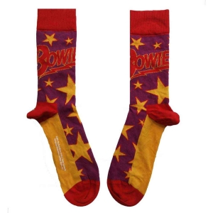 David Bowie - Stars Infill Uni Purp Socks (Eu 40-45) in the group MERCHANDISE / / at Bengans Skivbutik AB (4399088)