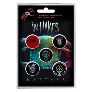 In Flames - Battles Button Badge Pack in the group MERCHANDISE / Pin-Button Badge / at Bengans Skivbutik AB (4400525)