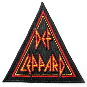 Def Leppard - Tri Logo Woven Patch in the group MERCHANDISE / Merch / Hårdrock at Bengans Skivbutik AB (4400563)