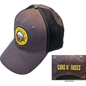 Guns N Roses - Circle Logo Char/Bl Baseball C in the group MERCHANDISE / Merch / Hårdrock at Bengans Skivbutik AB (4400878)