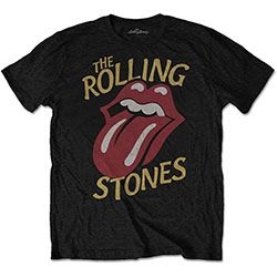 The Rolling Stones - Unisex T-Shirt: Vintage Typeface (Small) in the group OTHER / MK Test 6 at Bengans Skivbutik AB (4401158)